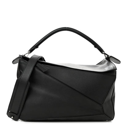 Loewe Calfskin Large Puzzle Bag Black 1 of 12