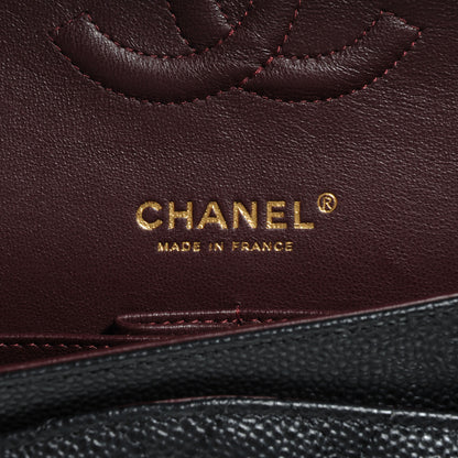 Chanel Caviar Quilted Medium Double Flap Black 7 of 9