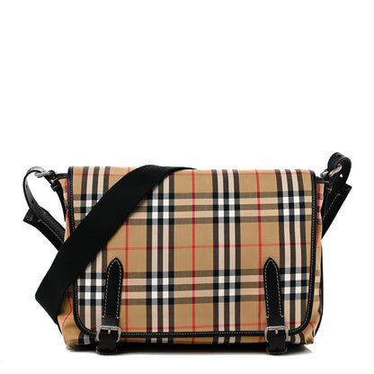 Burberry House Check Messenger Bag Black 1 of 9