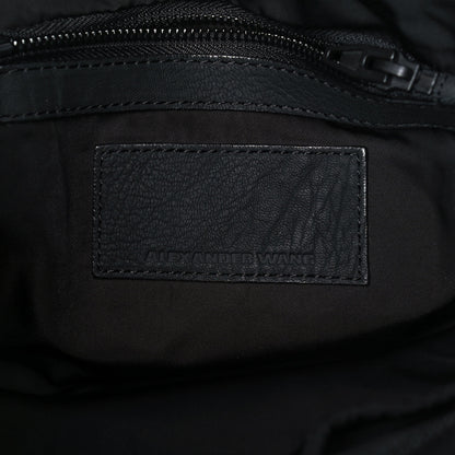 Alexander Wang Pebbled Lambskin Rockie Black Iridescent Hardware 4 of 13