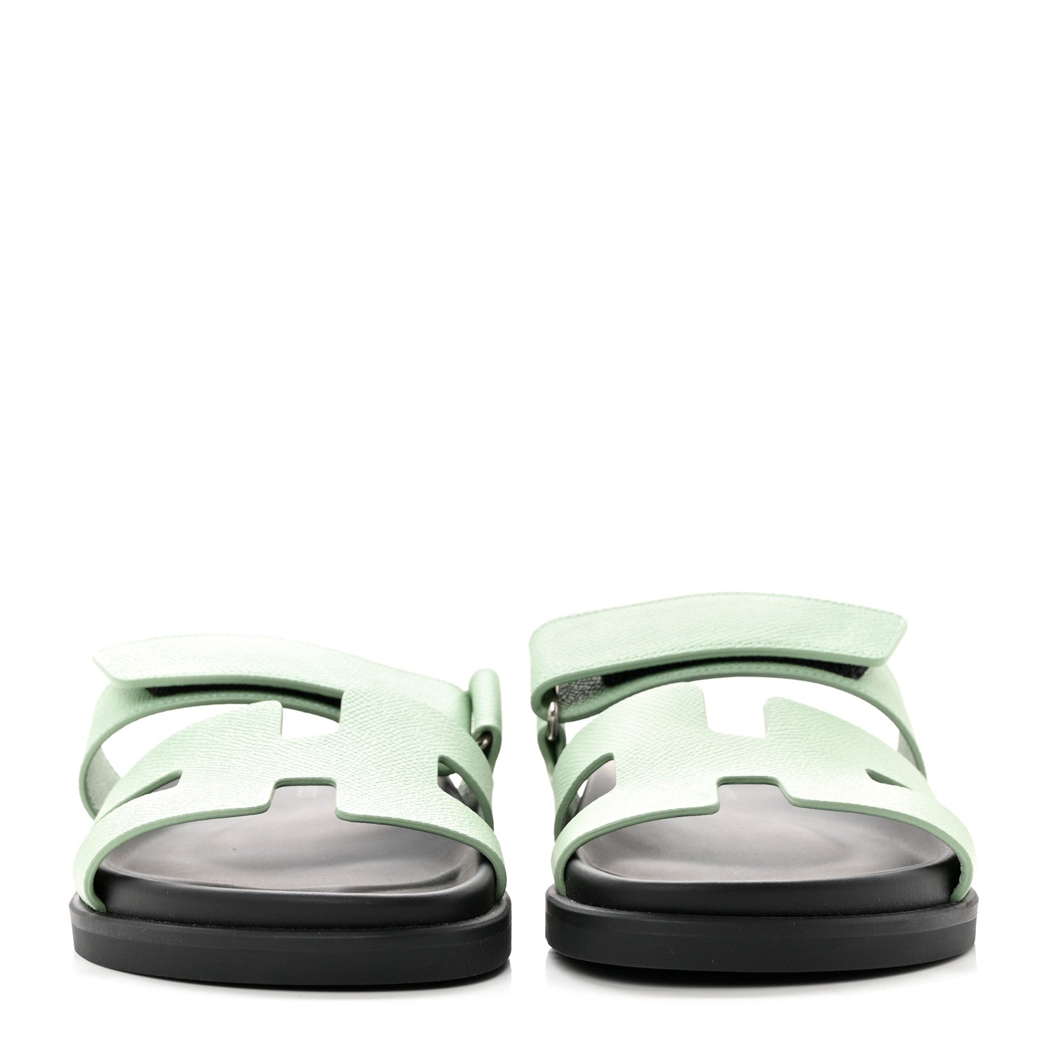 Hermes Epsom Womens Chypre Sandals 36 Vert Jade 2 of 8