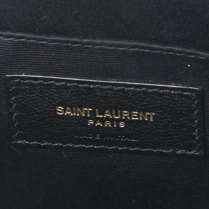 Saint Laurent Calfskin Matelasse Monogram Lou Camera Bag Black 6 of 11
