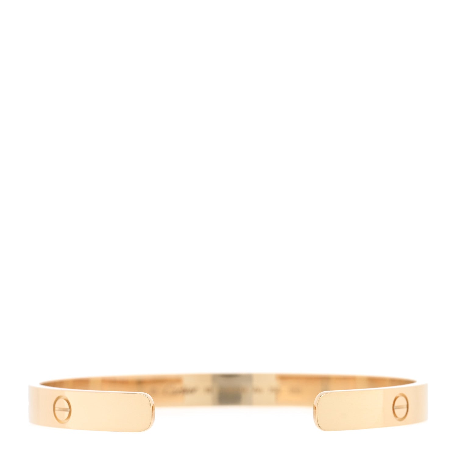 Cartier 18K Yellow Gold LOVE Cuff Bracelet 19 2 of 4