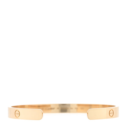 Cartier 18K Yellow Gold LOVE Cuff Bracelet 19 2 of 4