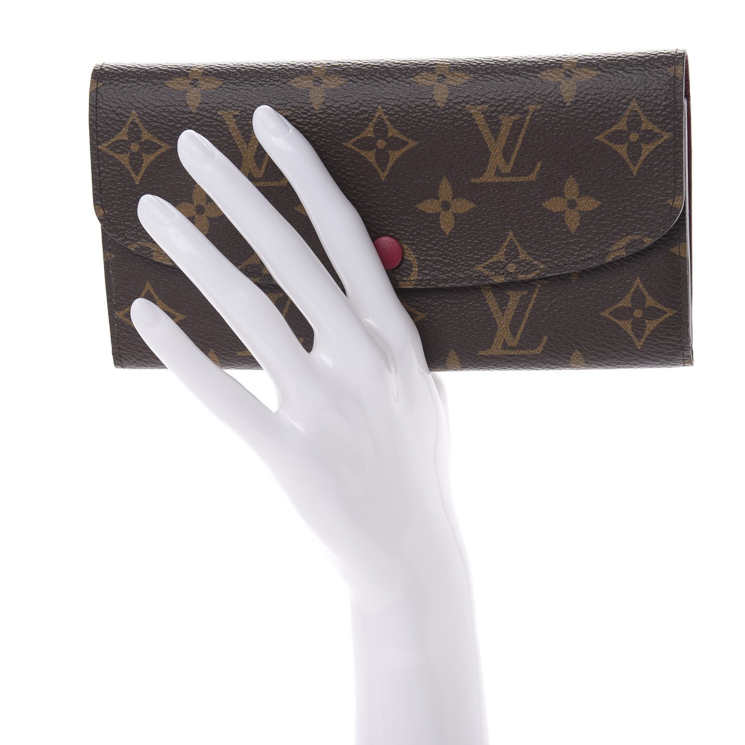 Louis Vuitton Monogram Emilie Wallet Red 2 of 9