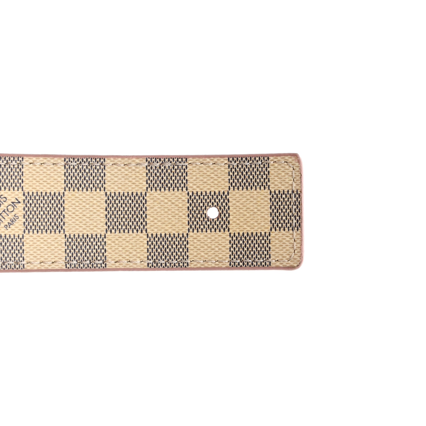 Damier Azur 30mm LV Initiales Reversible Belt 80 32 Pink