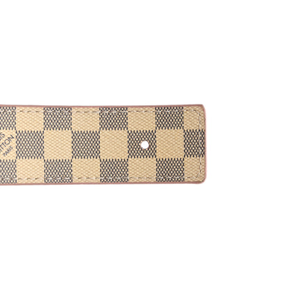 Louis Vuitton Damier Azur 30mm LV Initiales Reversible Belt 80 32 Pink 5 of 8