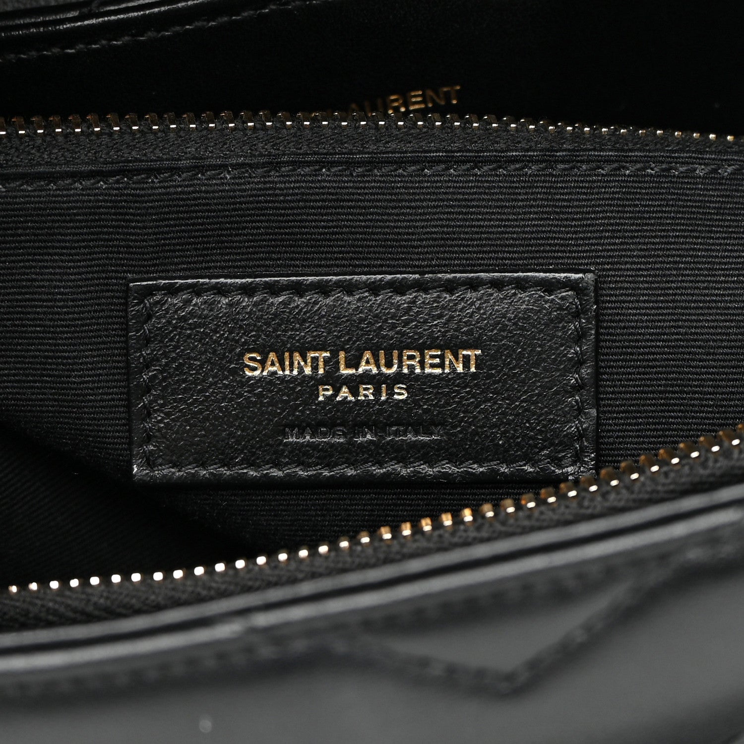 Saint Laurent Calfskin Y Quilted Monogram Medium Loulou Chain Satchel Black 6 of 11