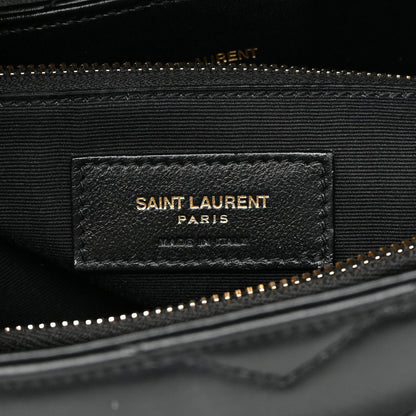 Saint Laurent Calfskin Y Quilted Monogram Medium Loulou Chain Satchel Black 6 of 11