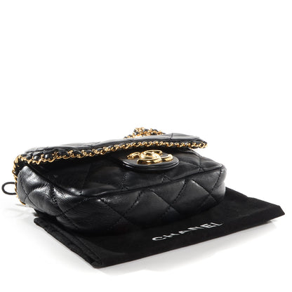 Chanel Calfskin Mini Chain Me Flap Black 4 of 7