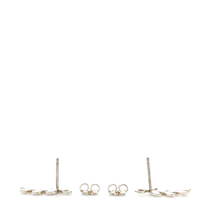 Tiffany Sterling Silver Paloma Picasso Olive Leaf Climber Earrings 3 of 5