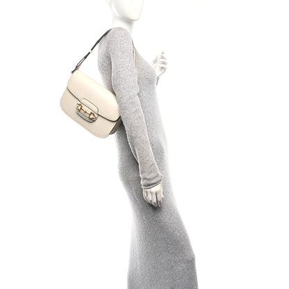 Gucci Azalea Calfskin Horsebit 1955 Shoulder Bag Mystic White 2 of 10