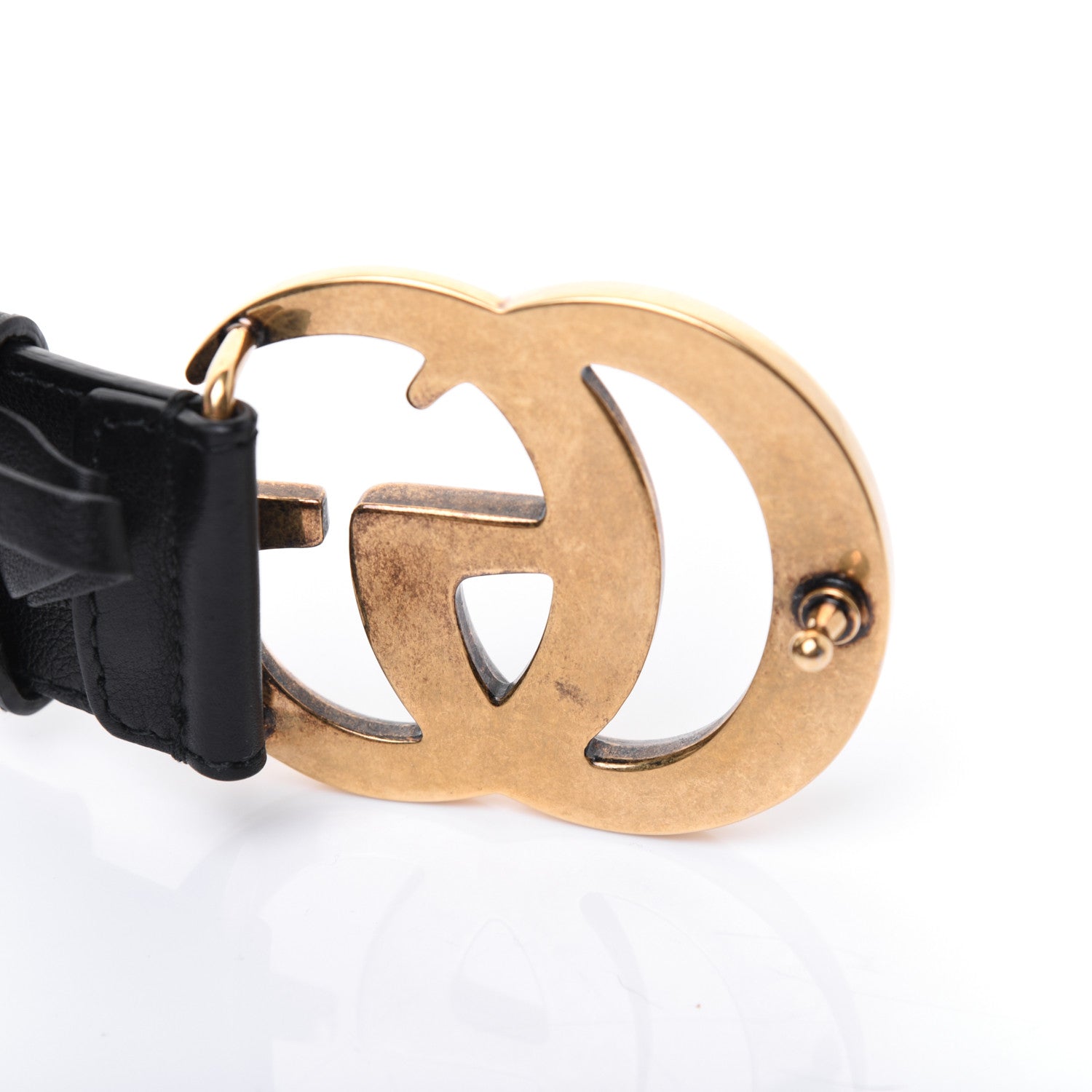 Gucci Calfskin Double G 40mm Belt 80 32 Black 4 of 7