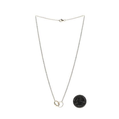 Cartier 18K Yellow Gold Interlocking LOVE Necklace 2 of 5