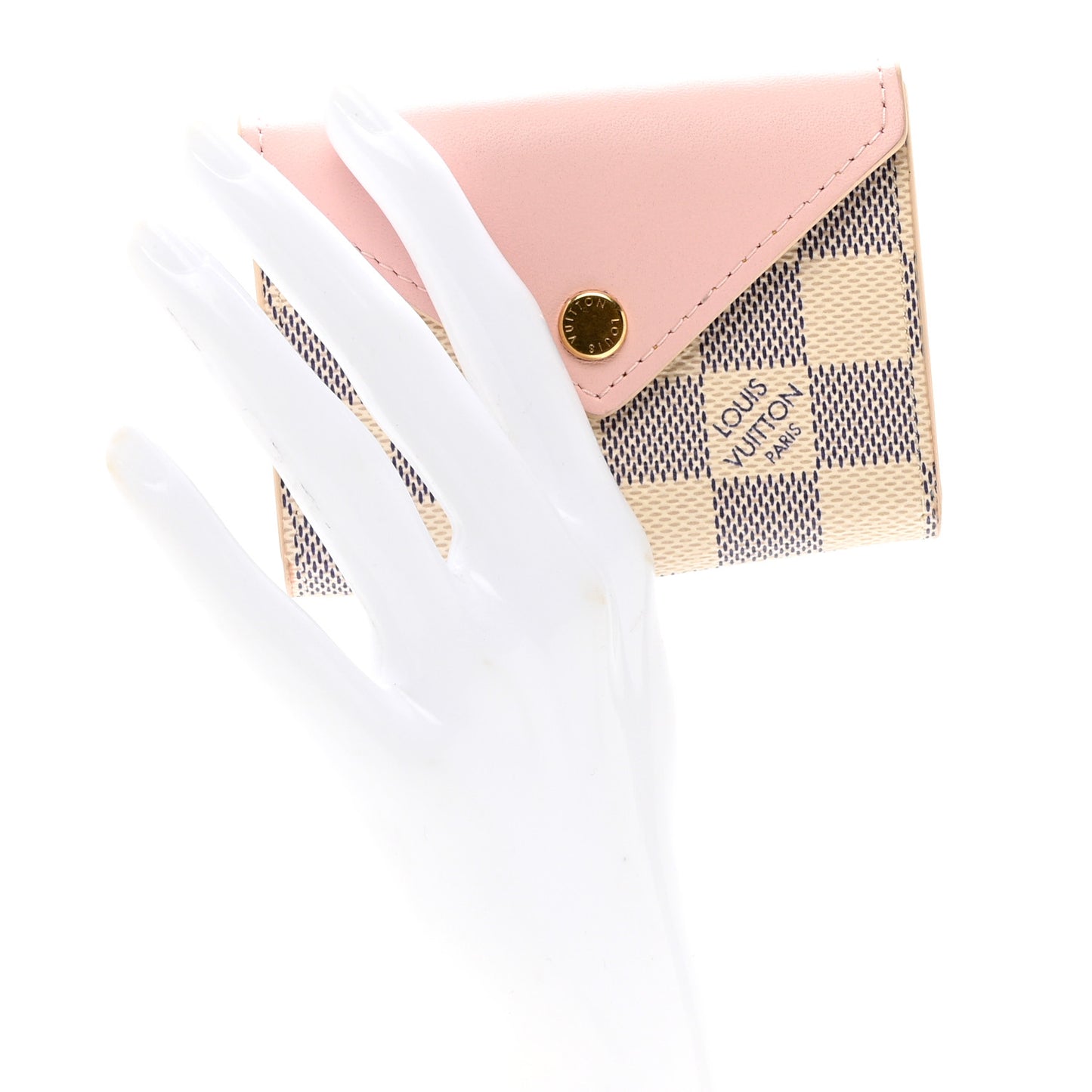 Damier Azur Arsene Playing Cards Pouch Rose Ballerine