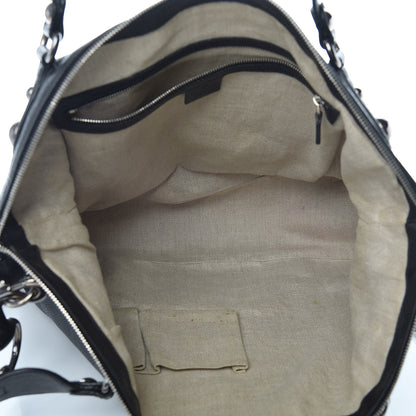 Gucci Calfskin Large Icon Bit Hobo Black 7 of 12