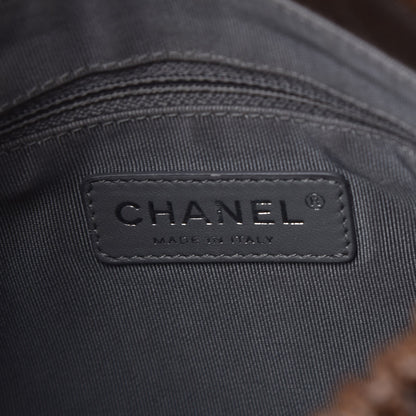 Chanel Caviar Quilted Medium Elastic Flap Brown 6 of 9