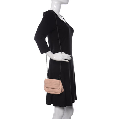 Bottega Veneta Nappa Intrecciato Mini Chain Messenger Flamingo 2 of 9