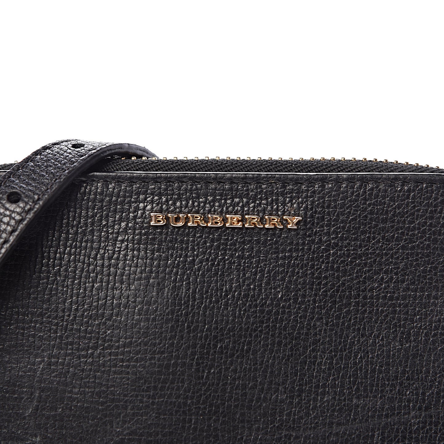 Grain Calfskin Small Crossbody Bag Black