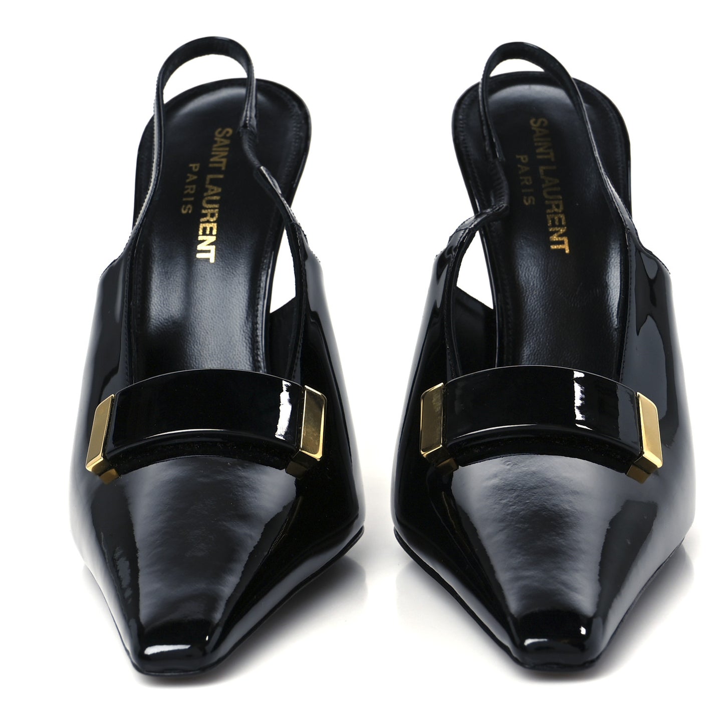 Patent Madame 115mm Slingback Pumps 38.5 Black