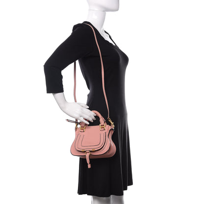 Chloe Calfskin Mini Marcie Satchel Anemone Pink 2 of 13