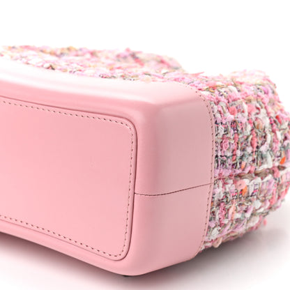 Chanel Tweed Calfskin Quilted Gabrielle Backpack Pink 9 of 9