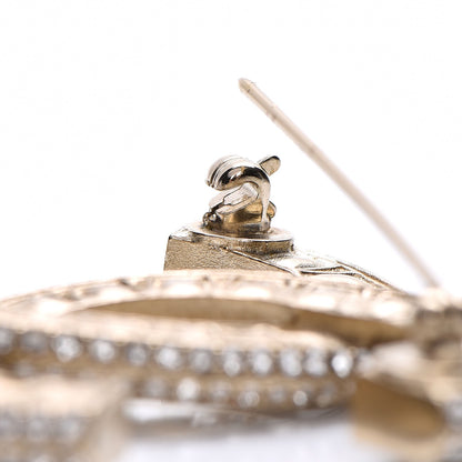 Chanel Baguette Crystal CC Brooch Light Gold 4 of 5