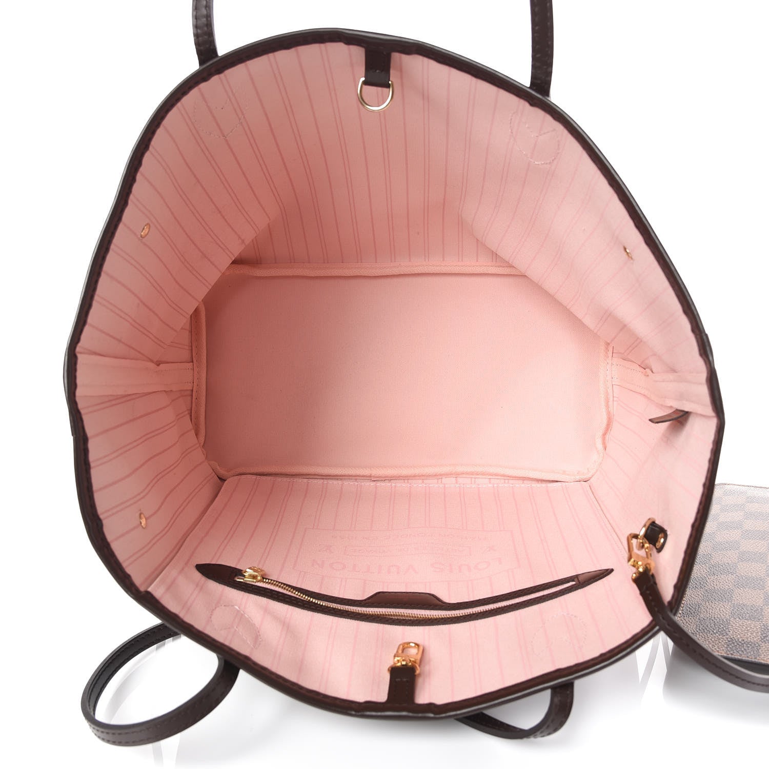 Louis Vuitton Damier Ebene Neo Neverfull MM Rose Ballerine 8 of 12