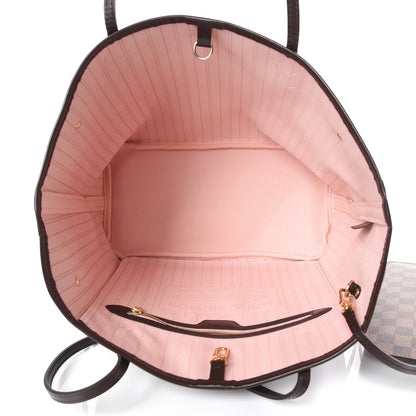 Louis Vuitton Damier Ebene Neo Neverfull MM Rose Ballerine 8 of 12