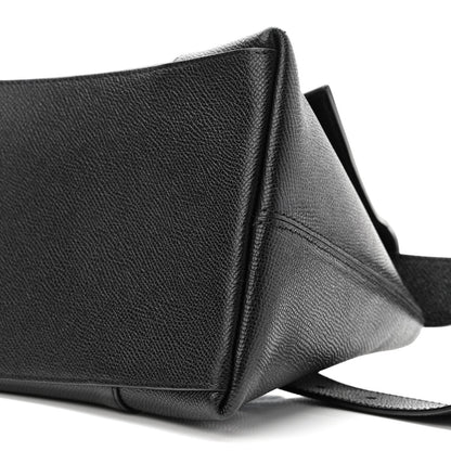 Balenciaga Grained Calfskin Monochrome M Downtown Shoulder Bag Black 10 of 10