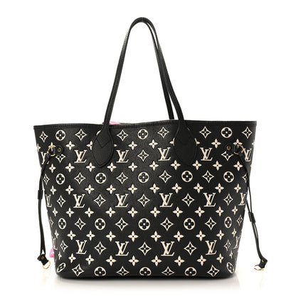 Louis Vuitton Empreinte Spring In The City Neverfull MM Black White Pink 1 of 9