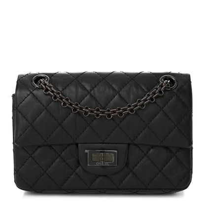 Chanel Aged Calfskin Quilted 2.55 Reissue Mini Flap So Black 1 of 10
