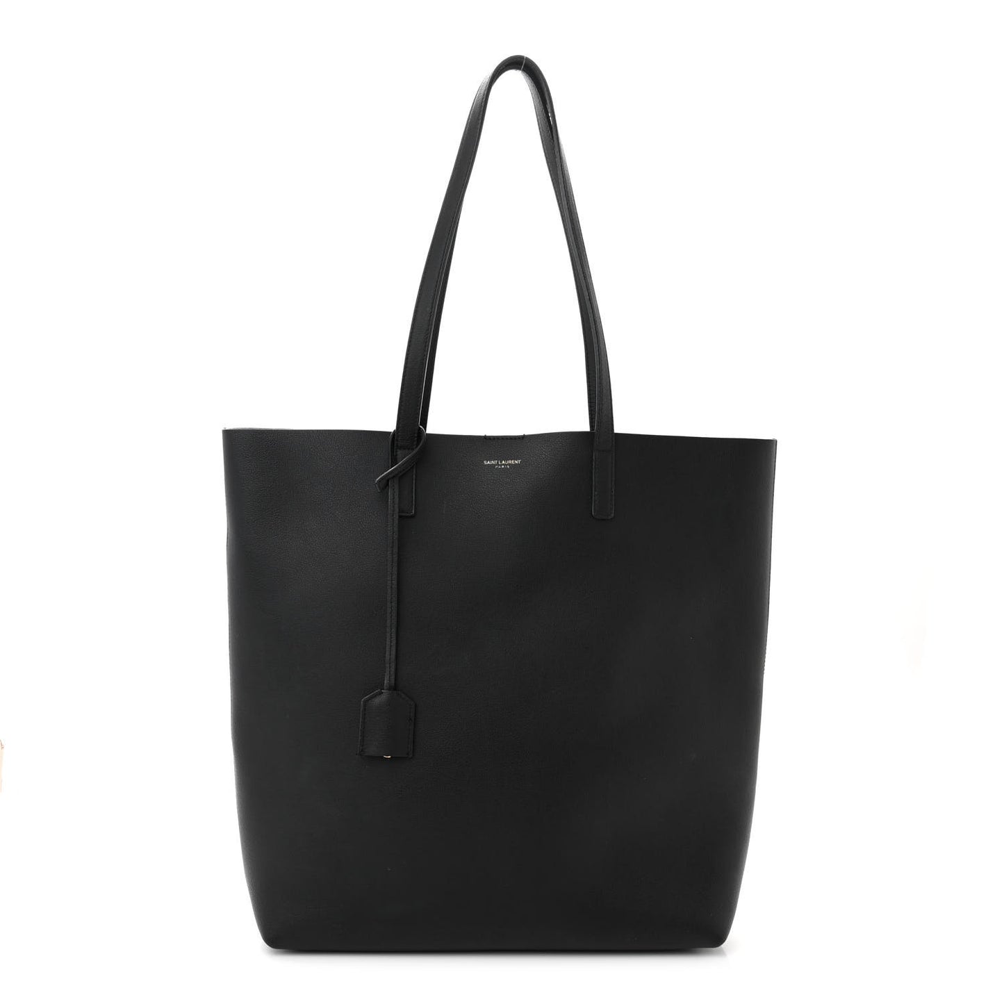 Calfskin Medium Shopping Tote Black