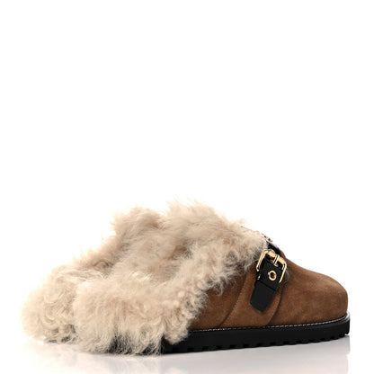 Louis Vuitton Suede Winterbreak Clogs 40 Cognac 4 of 7
