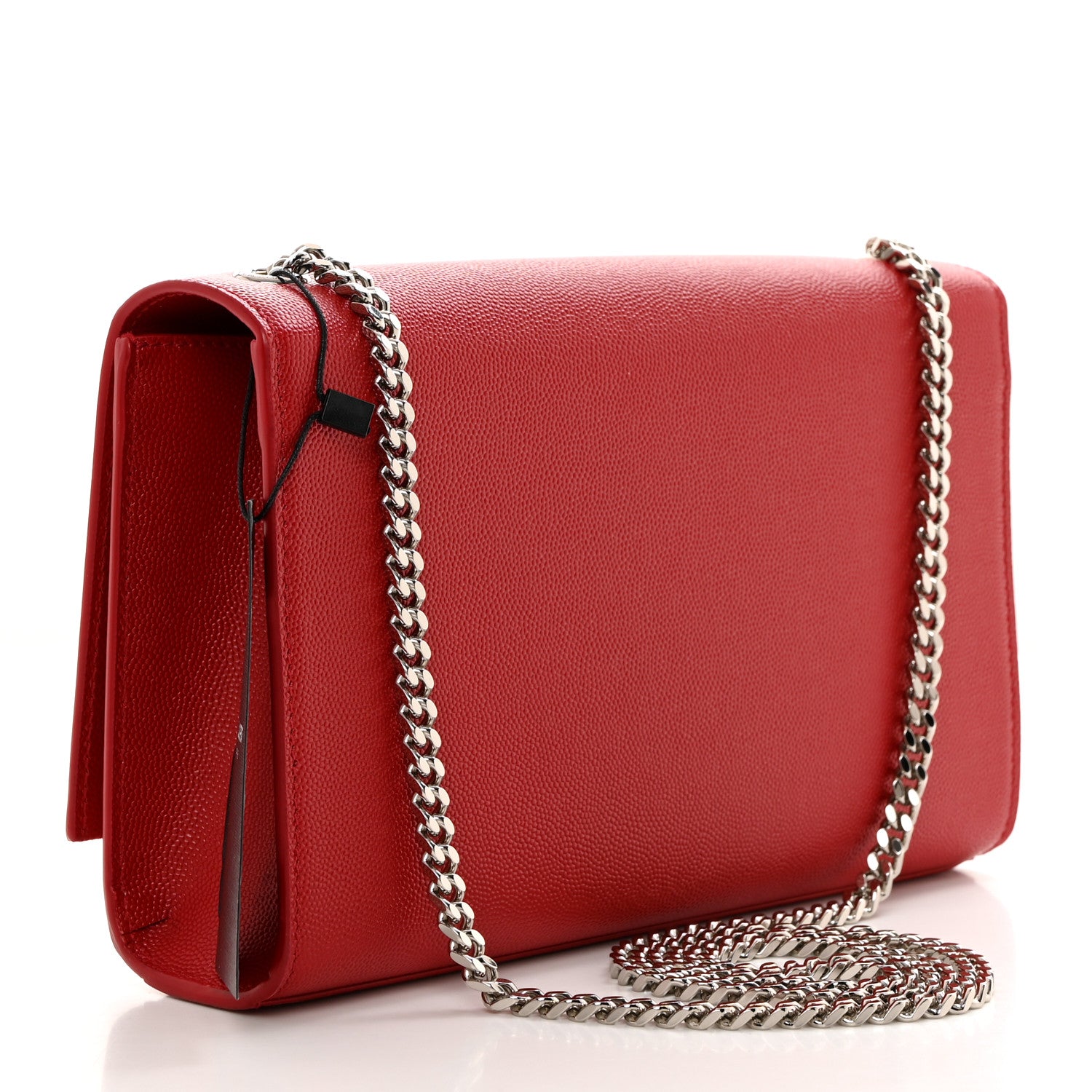 Saint Laurent Grain De Poudre Medium Classic Monogram Kate Tassel Satchel Rouge Eros 2 of 11