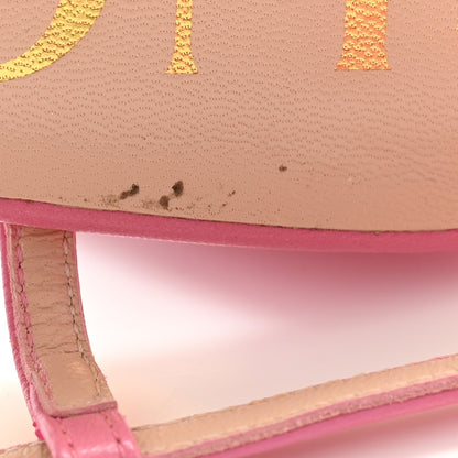 Gucci Malaga Kid Horsebit 75mm Slingback Pumps 36 Pink 9 of 10