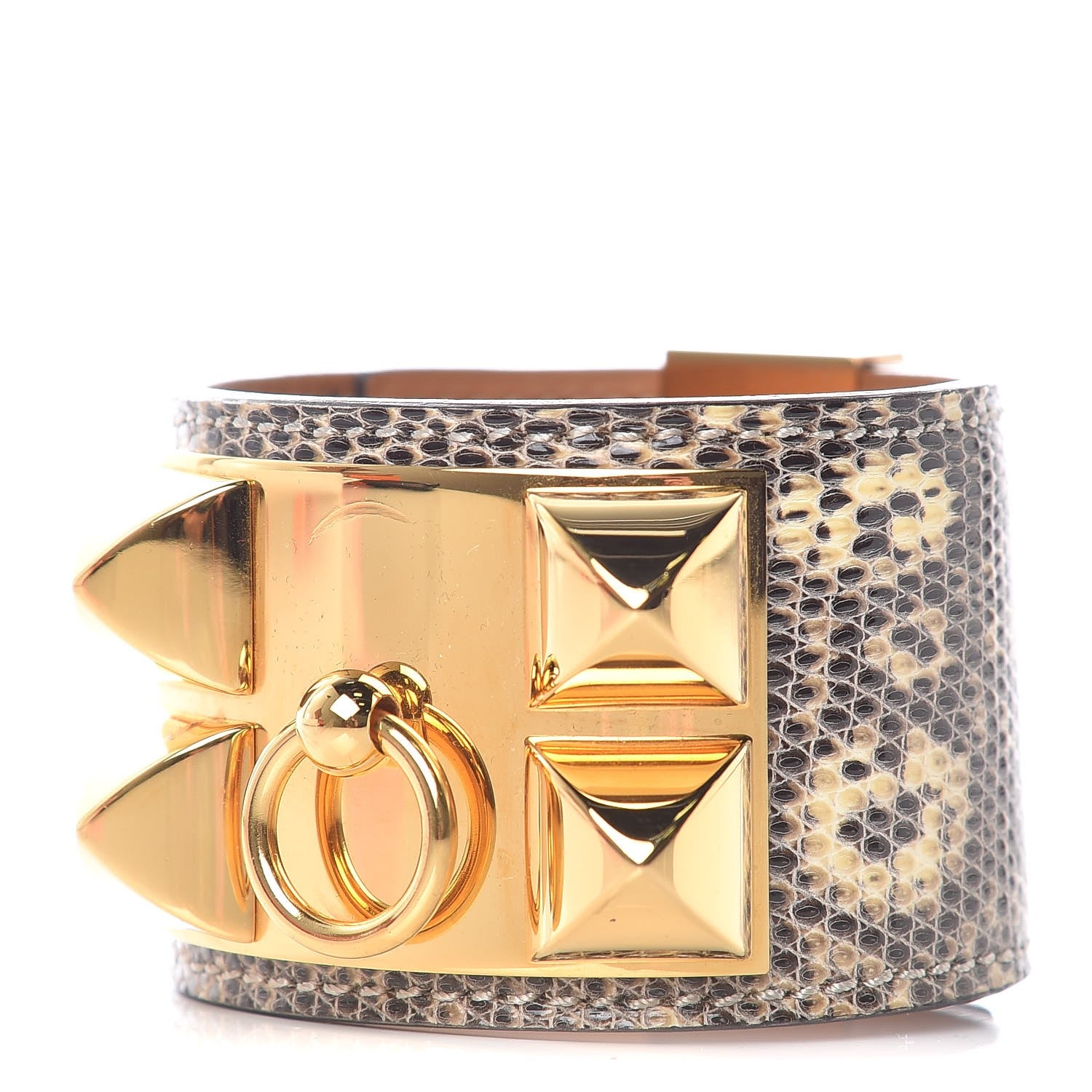 Hermes Lizard Collier De Chien CDC Bracelet S Ombre 1 of 8