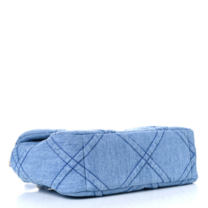 Chanel Denim Quilted Medium Chanel 19 Flap Blue 4 of 10