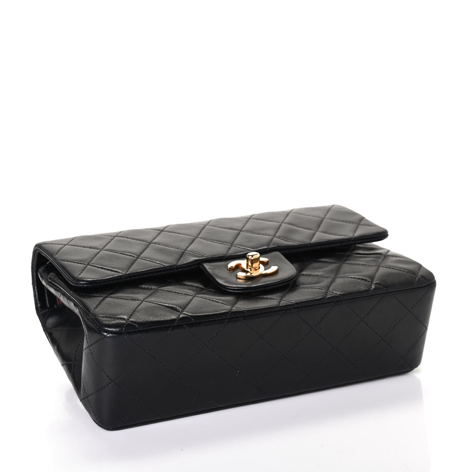 Chanel Lambskin Quilted Small Double Flap Black 3 of 4