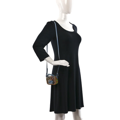 Fendi Perline Glass Karung Beaded Nano Maxi Buckle Baguette Charm Multicolor Azzurro Glicine 2 of 10