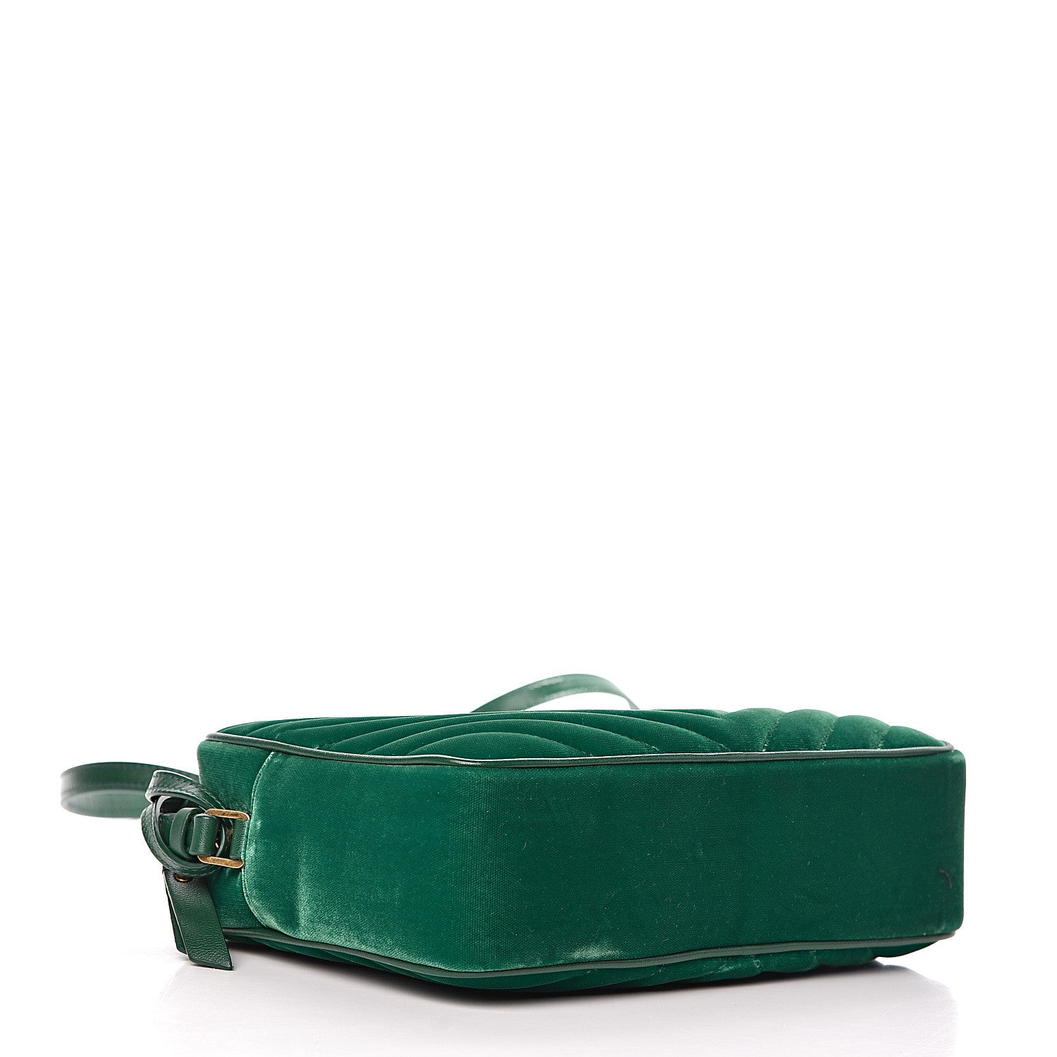Saint Laurent Velvet Matelasse Monogram Lou Camera Bag Deep Malachite 4 of 10