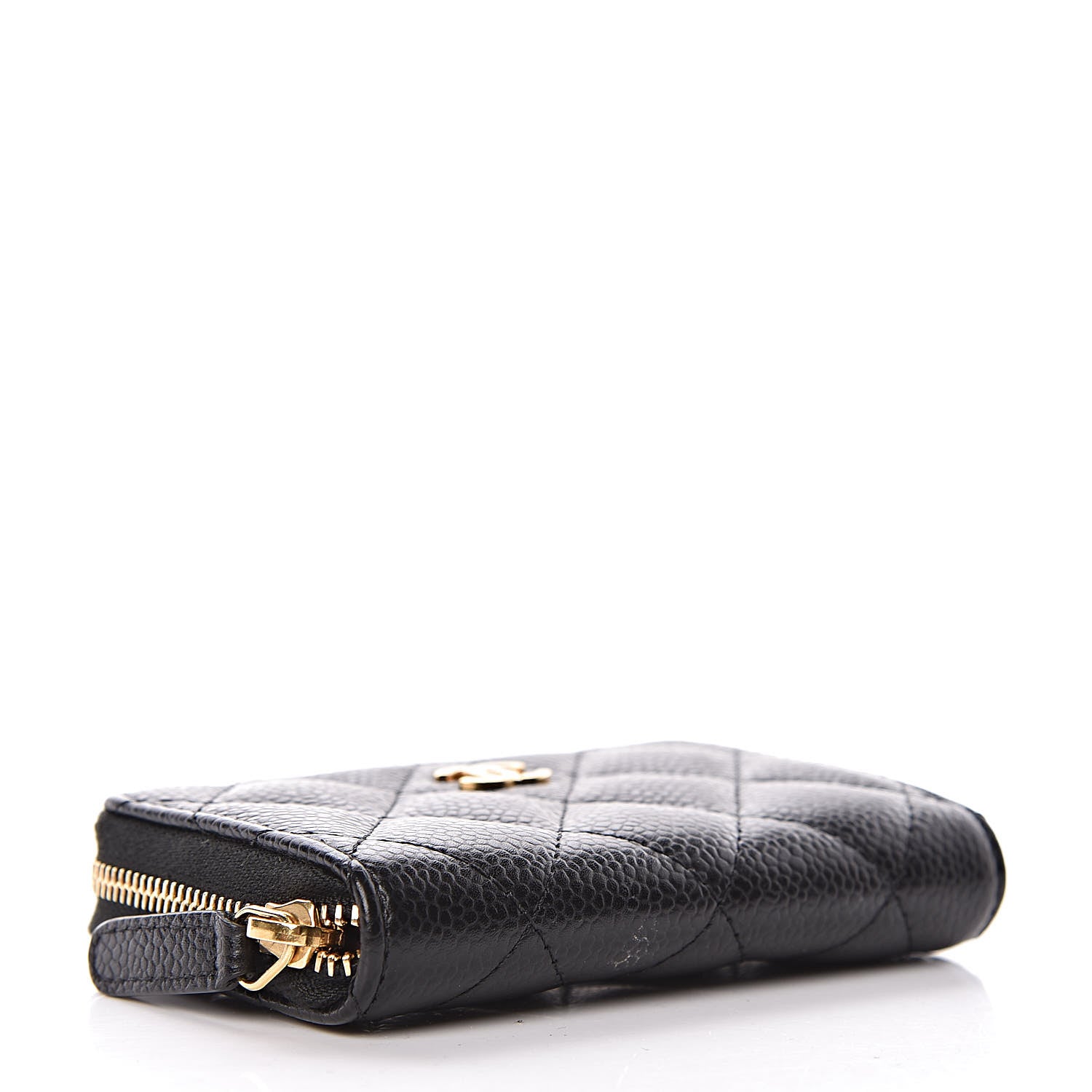 Chanel Caviar Quilted Zip Coin Purse Black 4 of 8