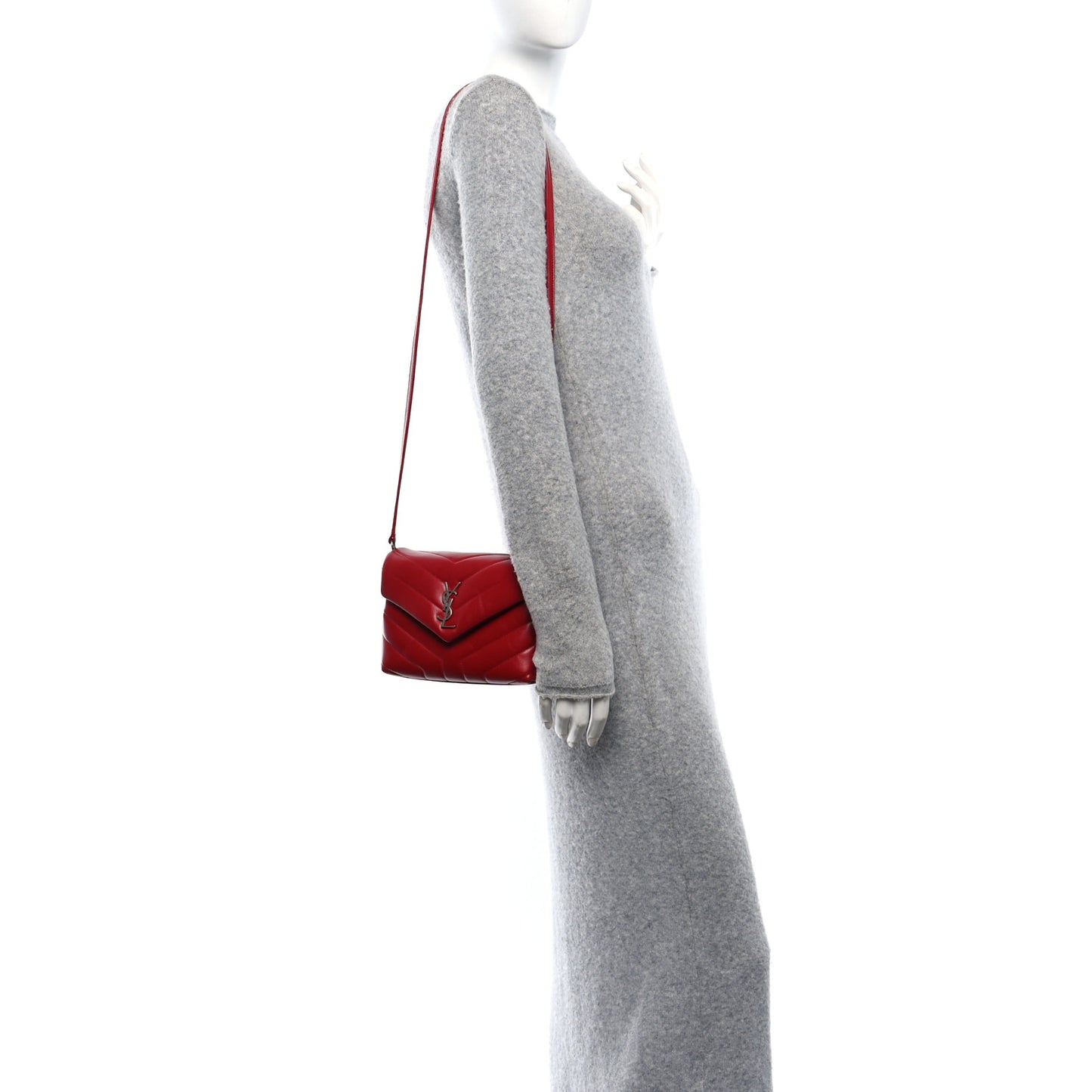Calfskin Y Quilted Monogram Toy Loulou Crossbody Bag New Lipstick