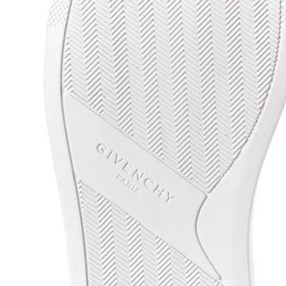 Givenchy Calfskin Logo Chain Print Urban Street Sneakers 39 White 9 of 11