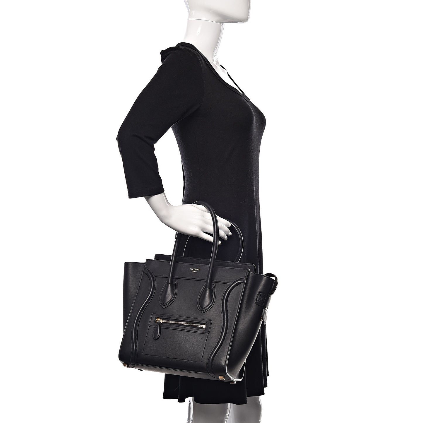 Smooth Calfskin Micro Luggage Black