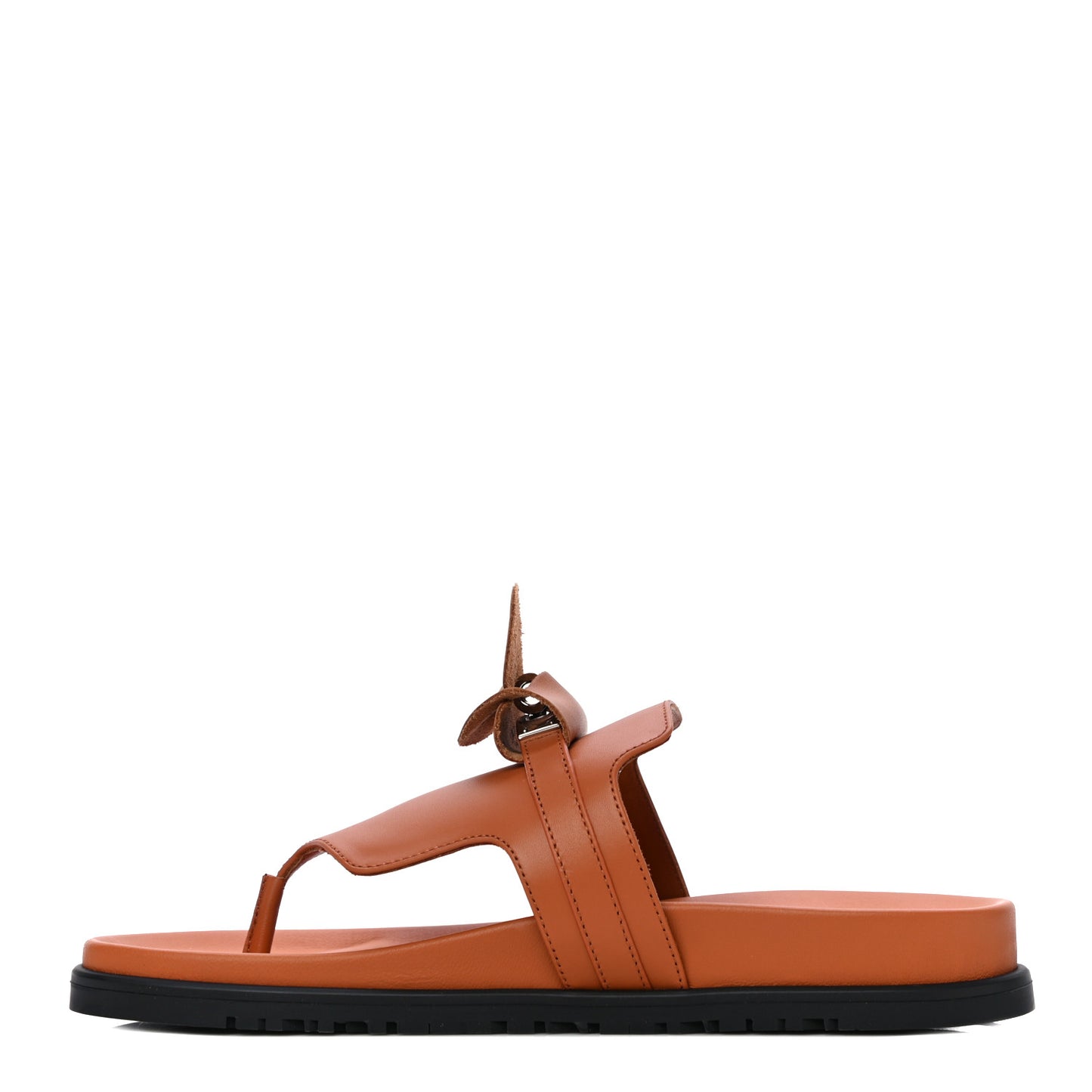 Calfskin Womens Empire Sandals 39 Marron Glaise