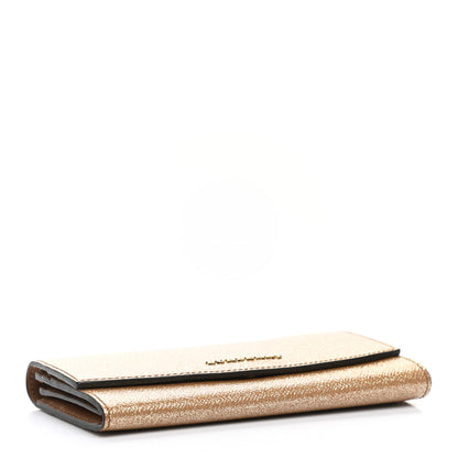 Burberry Patent Glitter Porter Continental Wallet Gold 4 of 11