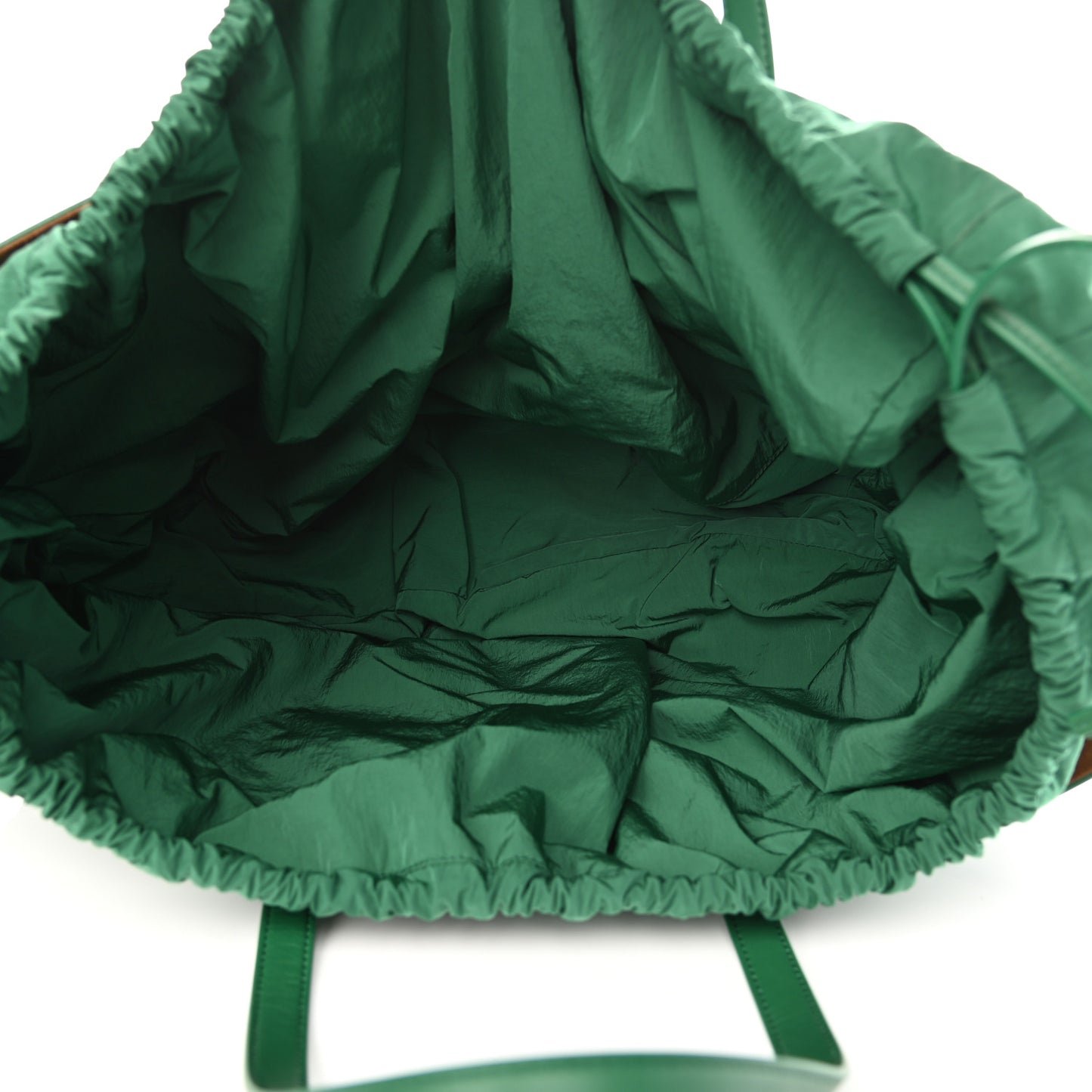 French Calfskin Large Shell Bag Racing Green
