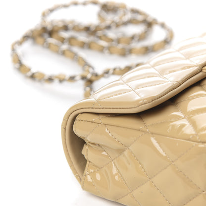 Chanel Patent Calfskin Quilted Mini Rectangular Flap Beige 10 of 12