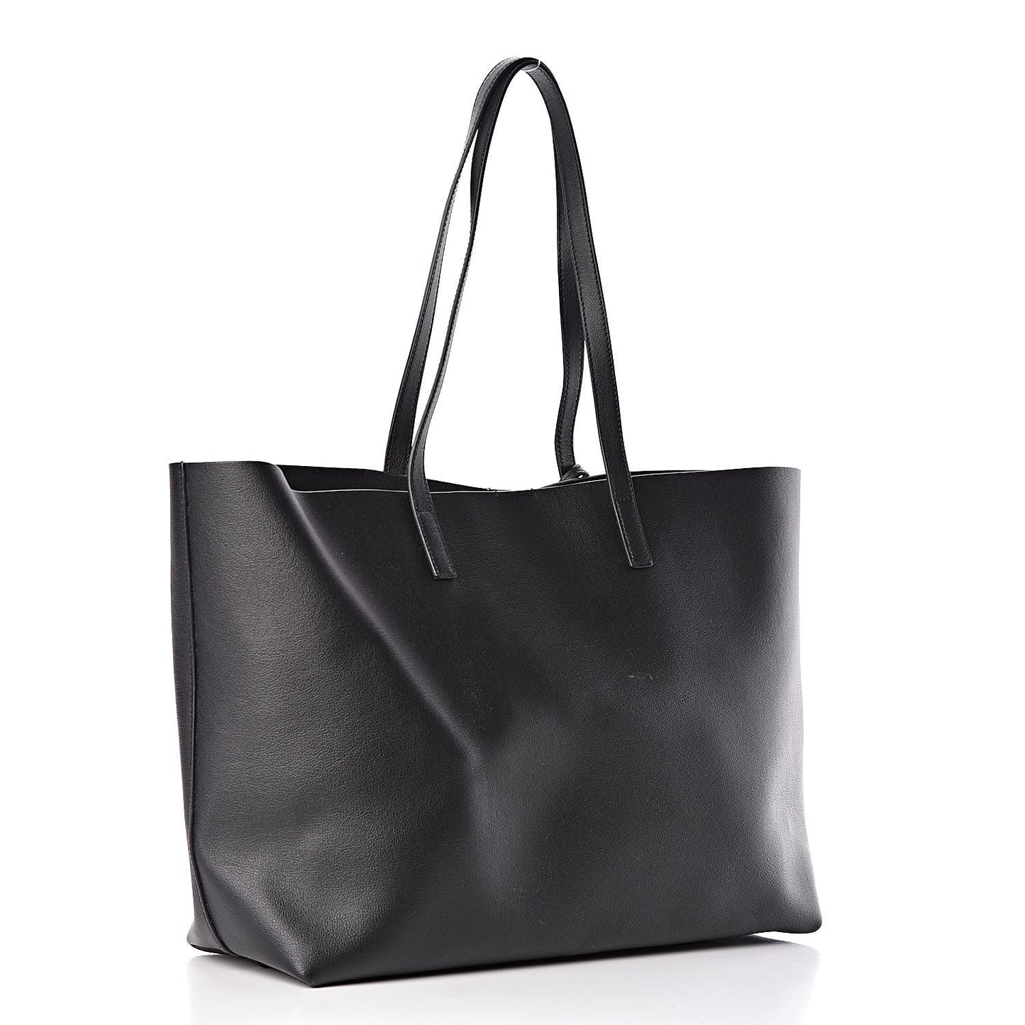 Calfskin Large Shopping Tote Black